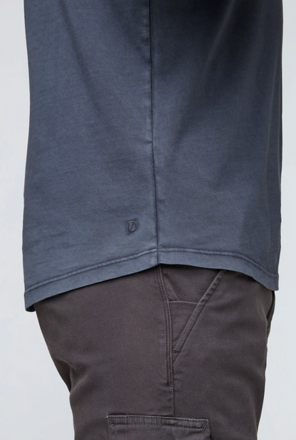 DUER PurePima Vintage Henley - Washed Indigo