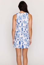 MINKPINK Baci Button Up Mini Dress - Nautical Stamps