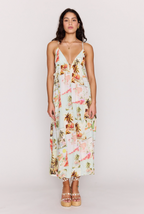 MINKPINK Dolce Deep Plunge Maxi Dress - Vintage Postcards