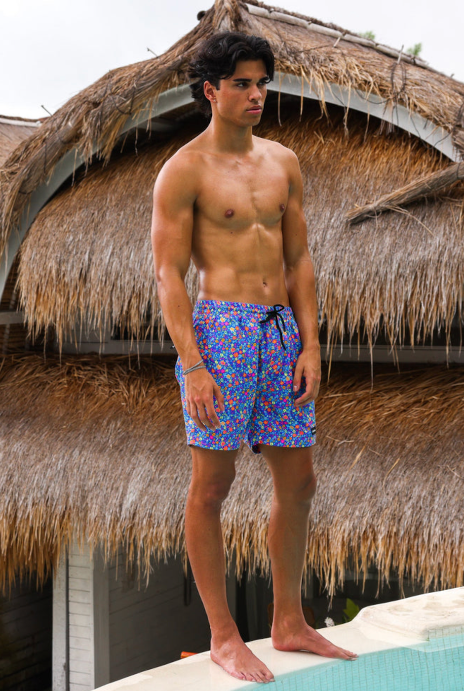 Kulani Kinis Men's Swim Trunks - Electric Bloom