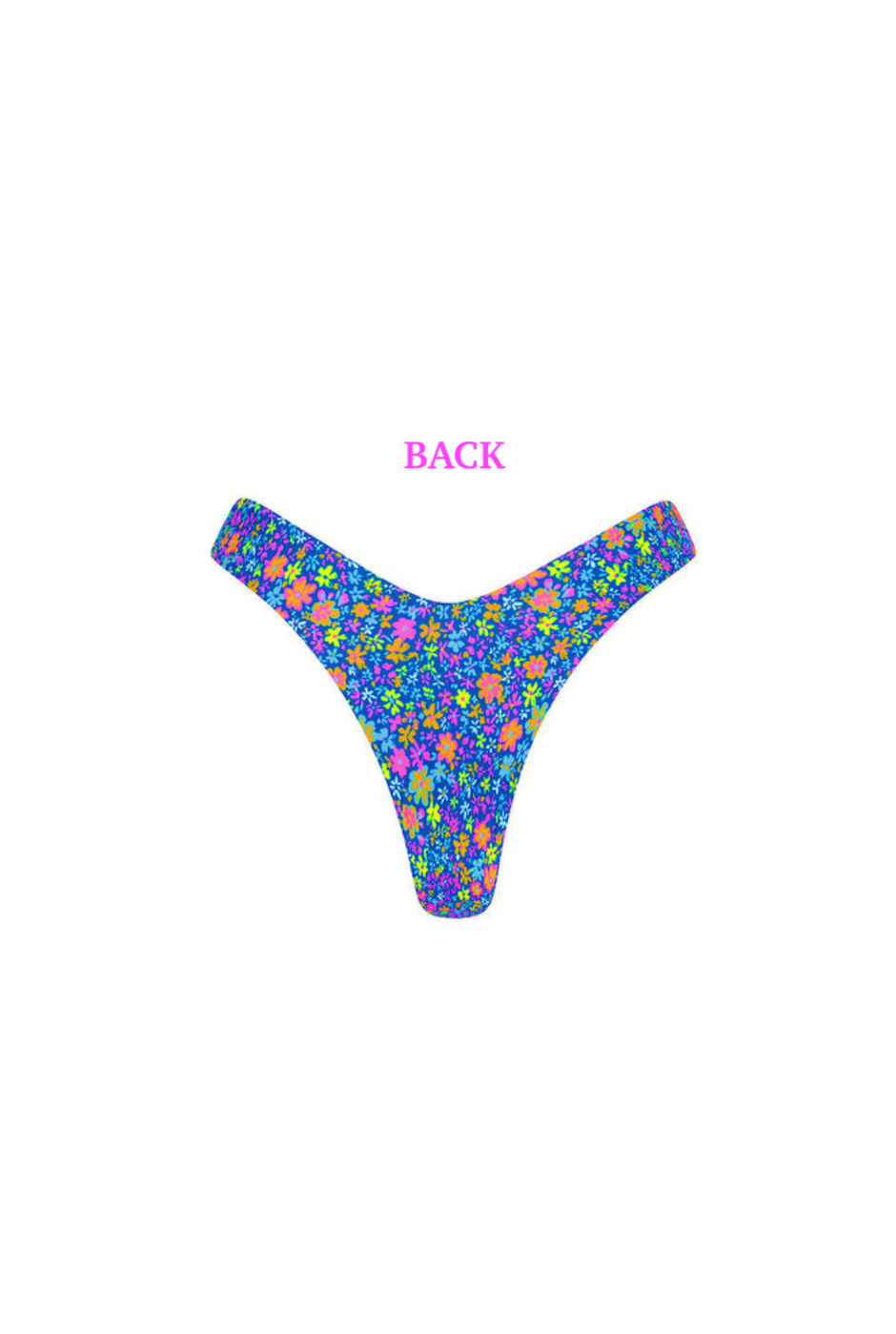 Kulani Kinis Y Cheeky Bikini Bottom - Electric Bloom