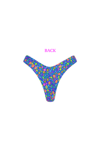 Kulani Kinis Y Cheeky Bikini Bottom - Electric Bloom