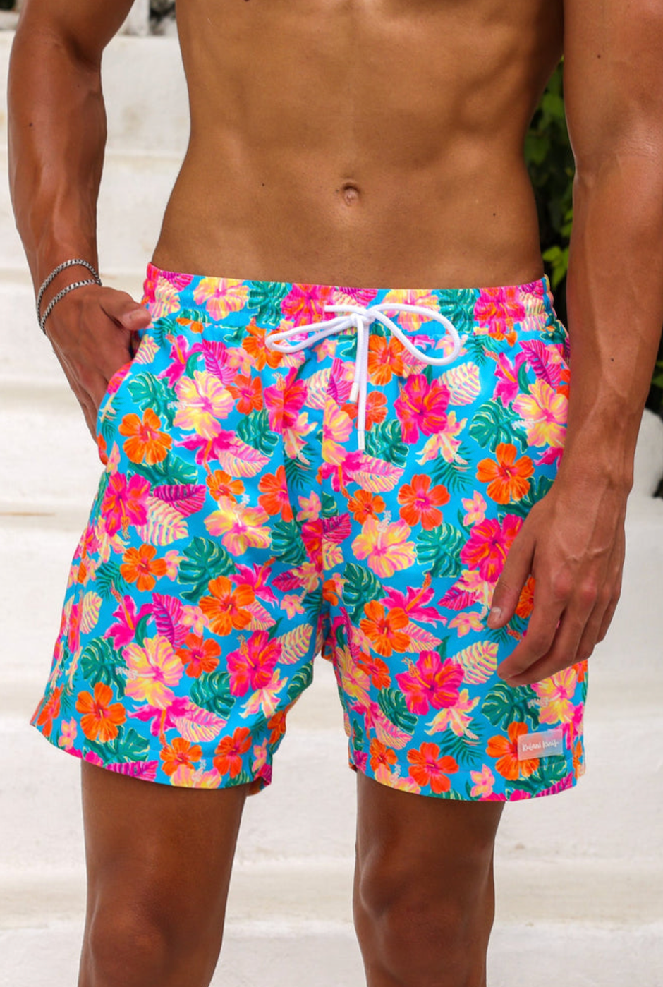 Kulani Kinis Men's Swim Trunks - Paradise Pop
