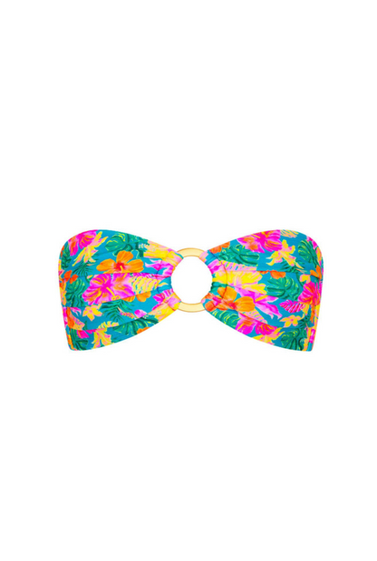 Kulani Kinis Strapless Bandeau Bikini Top - Paradise Pop
