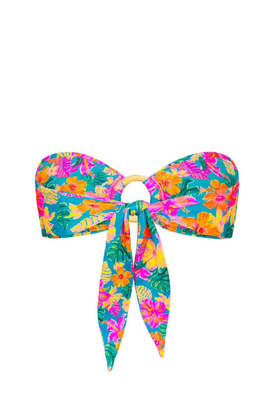 Kulani Kinis Strapless Bandeau Bikini Top - Paradise Pop