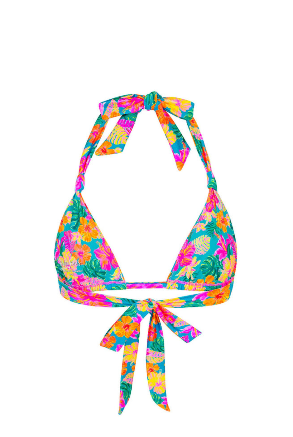 Kulani Kinis Soft Knot Halter Bikini Top - Paradise Pop