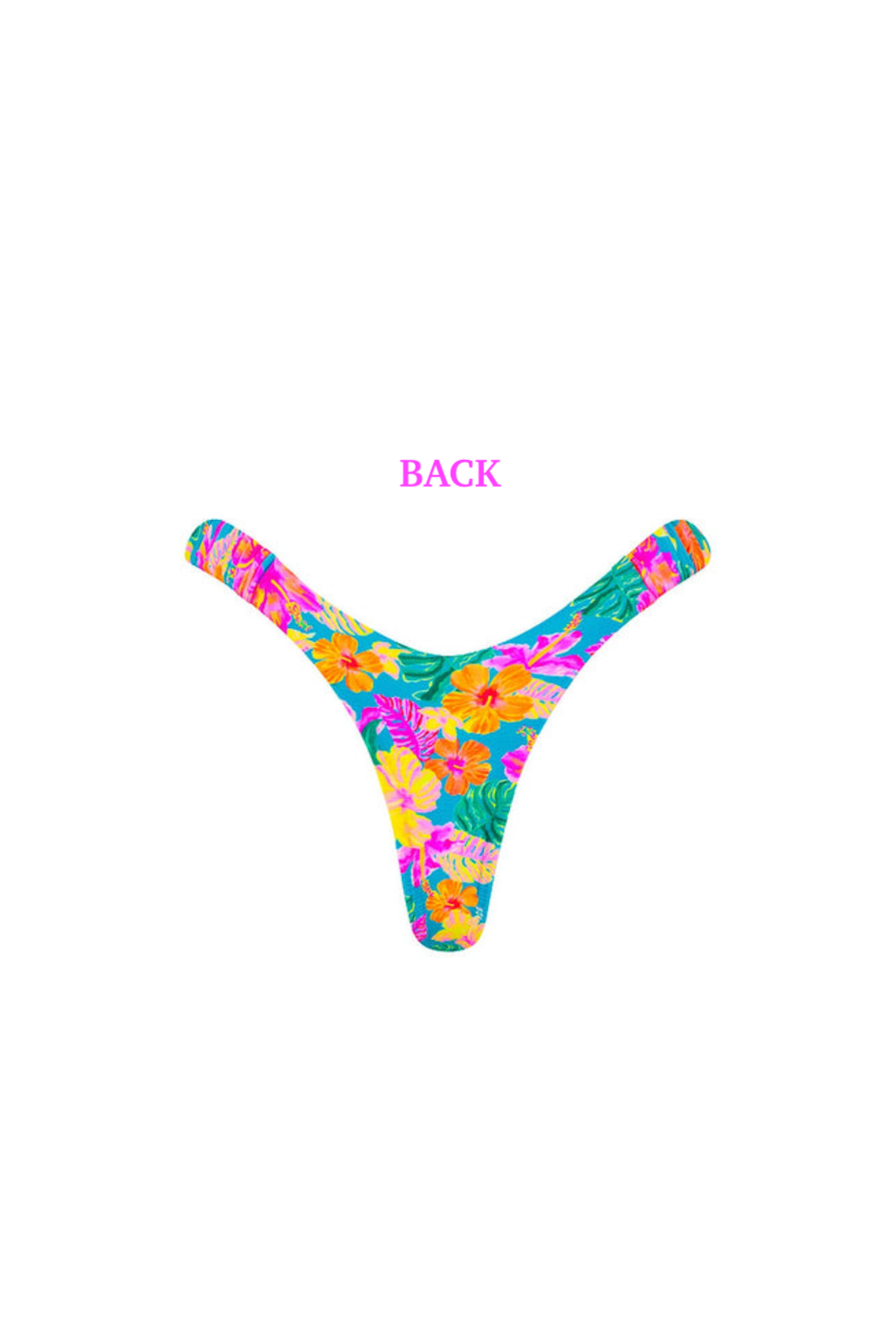 Kulani Kinis Retro Y Thong Bikini Bottom - Paradise Pop
