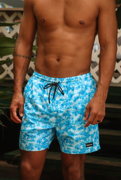 Kulani Kinis Men's Swim Trunks - Ocean Paradise
