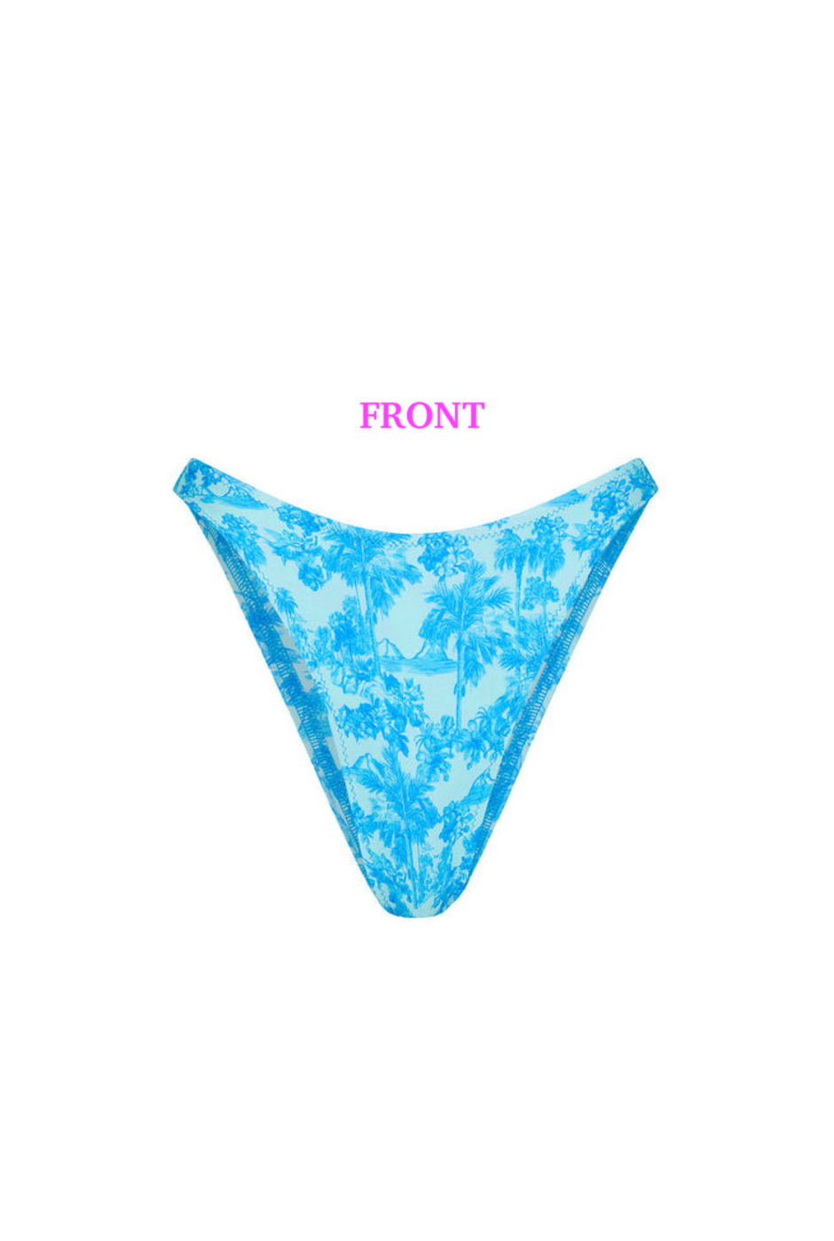 Kulani Kinis High Leg Vintage Bikini Bottom - Ocean Paradise