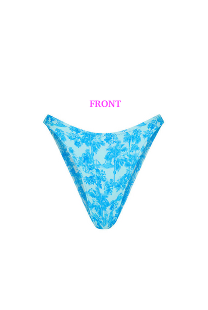 Kulani Kinis High Leg Vintage Bikini Bottom - Ocean Paradise