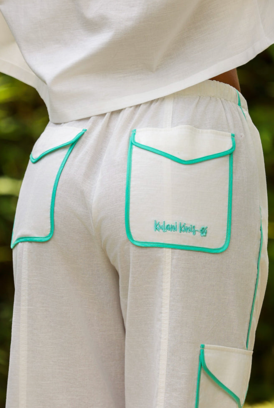 Kulani Kinis Essential Cargo Pants - Crystal Tides