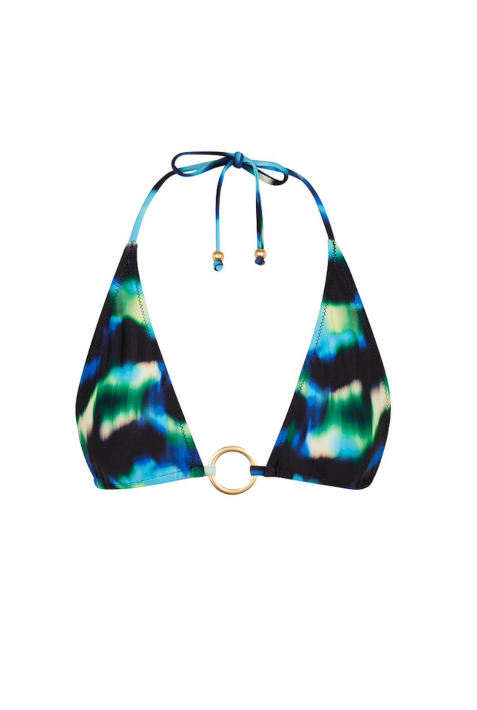 Kulani Kinis Ring Halter Bikini Top - Ocean Mischief