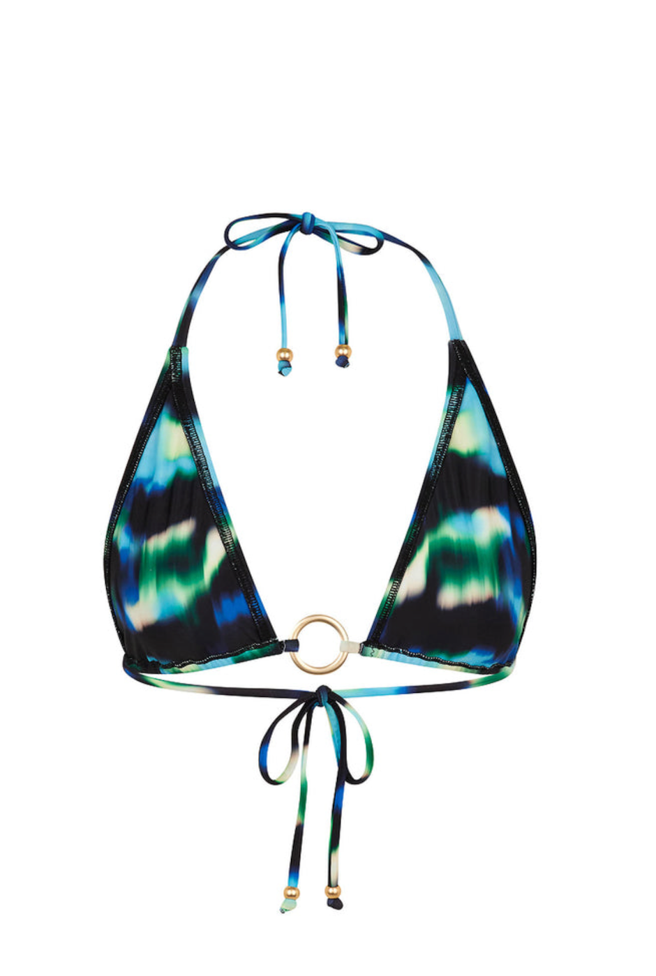 Kulani Kinis Ring Halter Bikini Top - Ocean Mischief