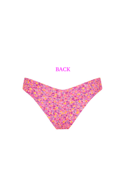 Kulani Kinis Cheeky V Bikini Bottom - Gelato Bloom