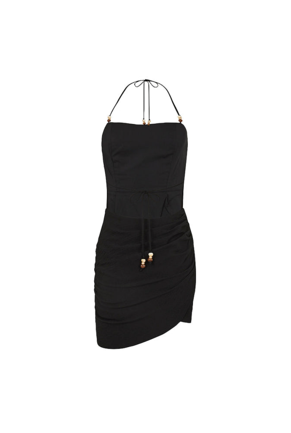 Kulani Kinis Ruched Side Mini Dress - Twilight Black