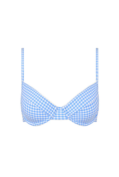 Kulani Kinis Decorative Ditsy Underwire Bikini Top - Skinny Dip