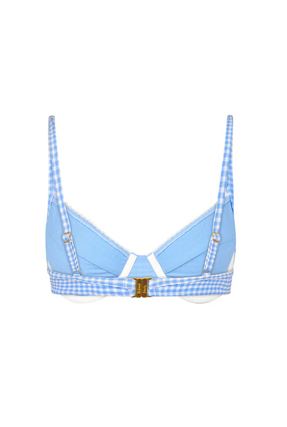 Kulani Kinis Decorative Ditsy Underwire Bikini Top - Skinny Dip