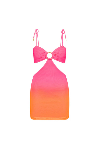 Kulani Kinis Ring Cut Out Mini Dress - Tropical Heatwave