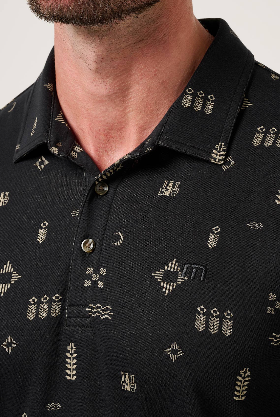 TravisMathew Weather Patterns Polo - Black