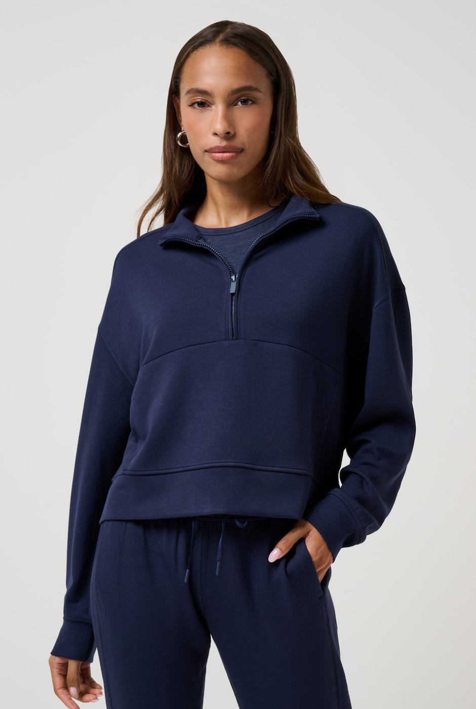 TravisMathew Skyloft Soft Half Zip 2.0 Pullover - Navy Blazer