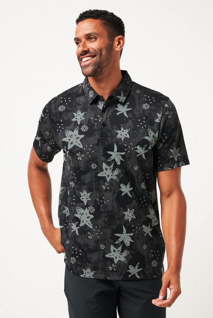 TravisMathew Trek Tide Polo - Black