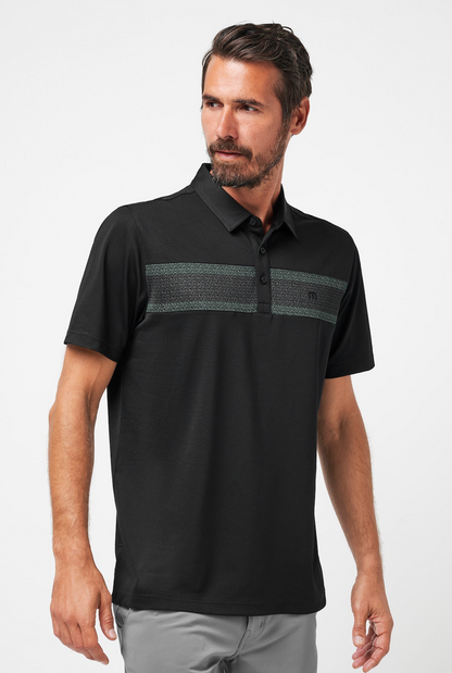 TravisMathew Good Good CS Polo - Black/Eggshell