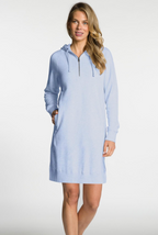 DKR & Co Long Sleeve 1/4 Zip Hooded Dress