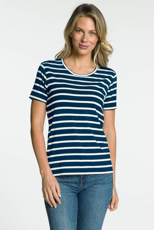 DKR & Co Short Sleeve Crew Neck Top