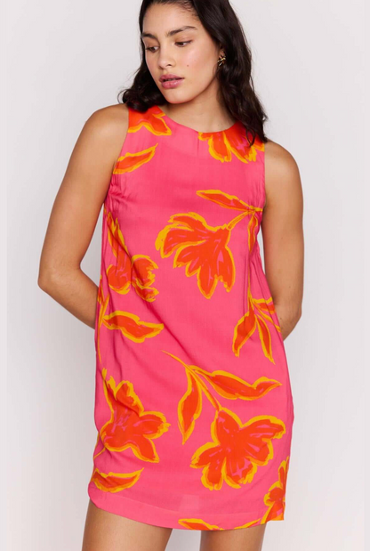 MINKPINK Elodie Shift Mini Dress - Pink Pop Floral