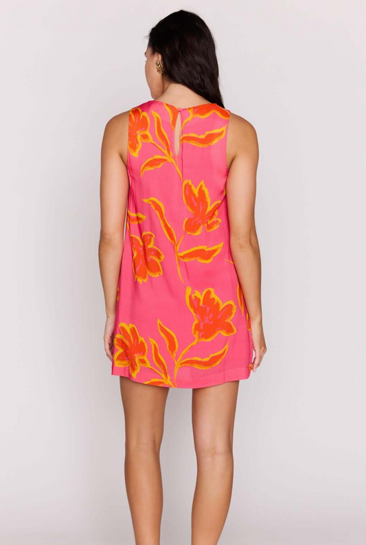 MINKPINK Elodie Shift Mini Dress - Pink Pop Floral
