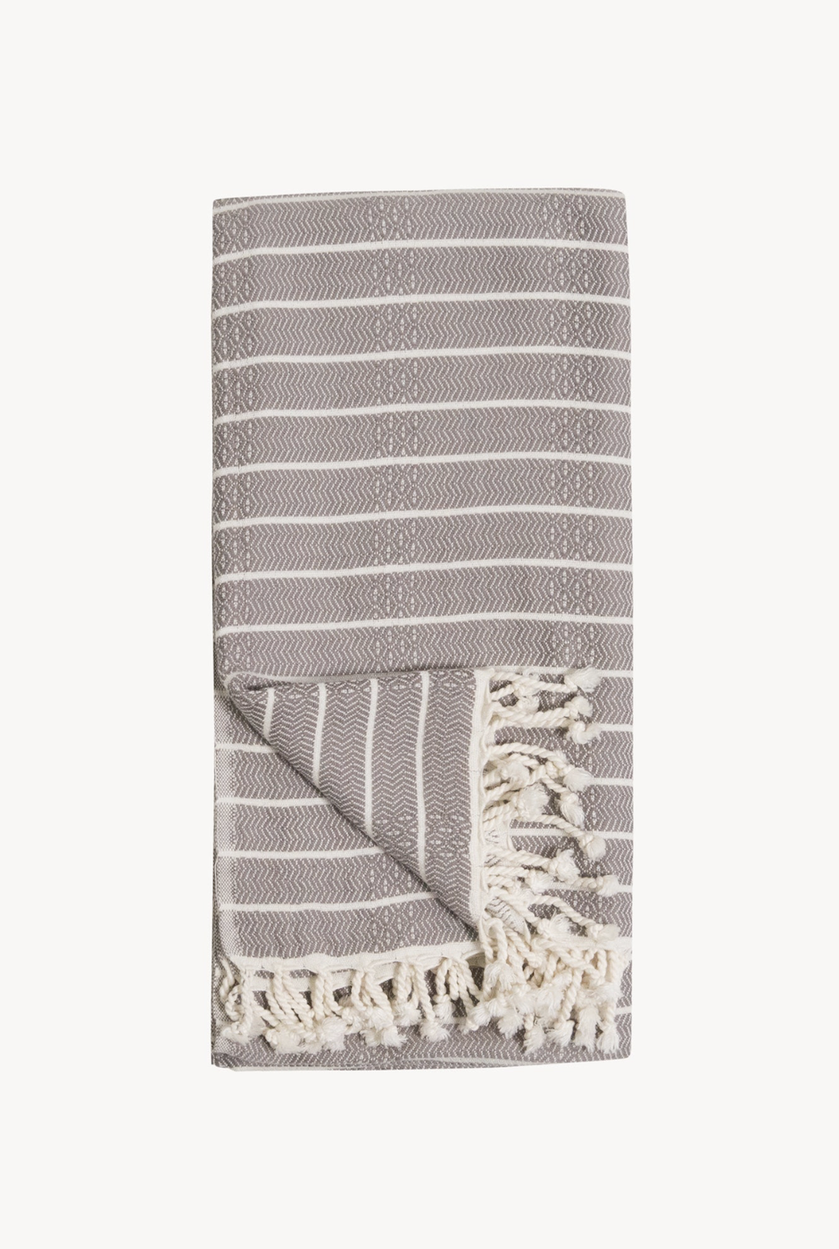 Pokoloko - Striped Bamboo Towel Slate