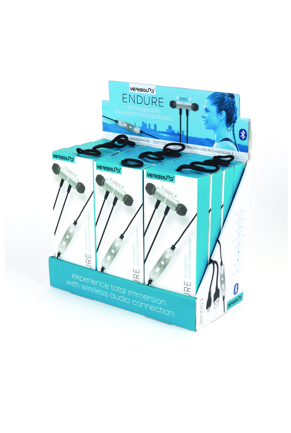 Endure VeriSound Rechargeable Bluetooth Headphones