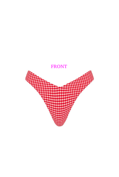 Kulani Kinis Y Cheeky Bikini Bottom - Strawberry Siesta