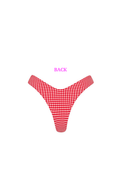 Kulani Kinis Y Cheeky Bikini Bottom - Strawberry Siesta