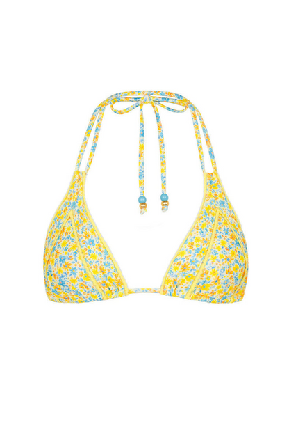Kulani Kinis Decorative Panel Halter Bikini Top - Dreamy Daze
