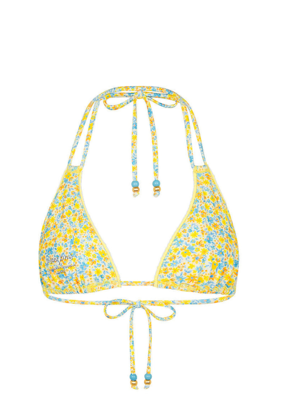 Kulani Kinis Decorative Panel Halter Bikini Top - Dreamy Daze