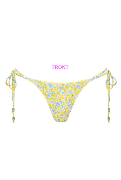 Kulani Kinis Decorative Thong Tie Side Bikini Bottom - Dreamy Daze