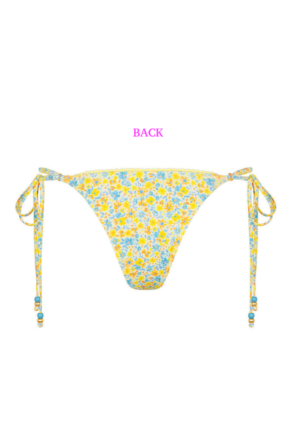 Kulani Kinis Decorative Thong Tie Side Bikini Bottom - Dreamy Daze