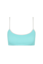 Kulani Kinis Swim Tank Bikini Top - Calypso Blue, front product view