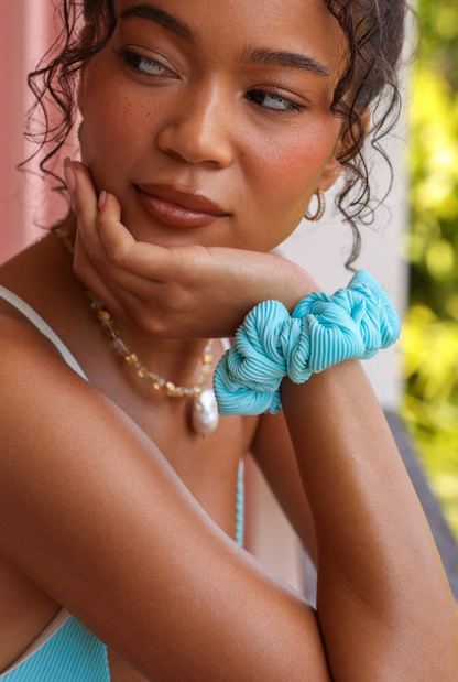Kulani Kinis Scrunchie - Calypso Blue