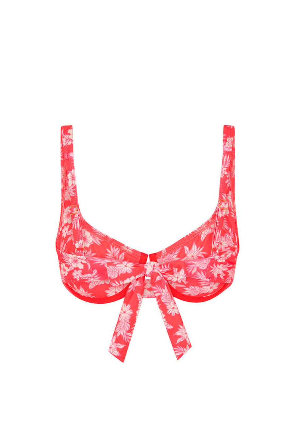 Kulani Kinis Underwire Tie Back Bikini Top - Island Punch