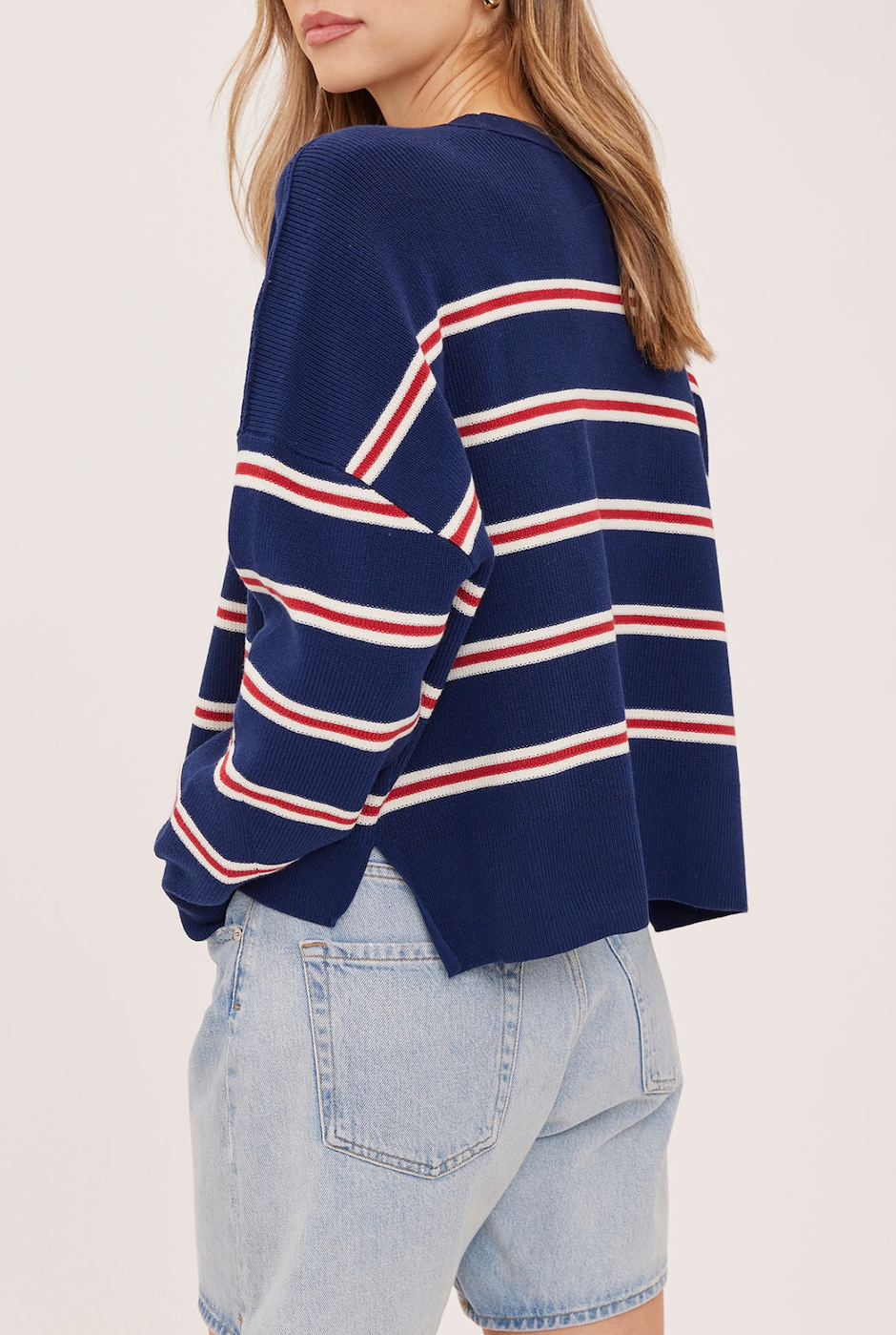 Gentle Fawn Echo Stripe Pullover Sweater