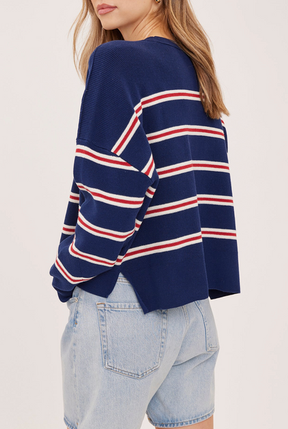 Gentle Fawn Echo Stripe Pullover Sweater