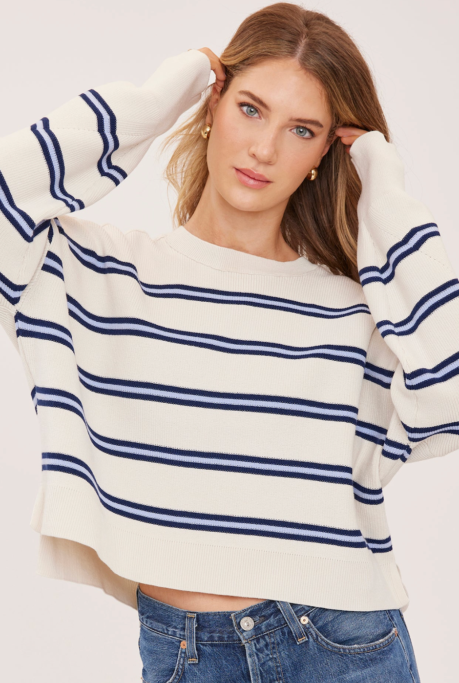 Gentle Fawn Echo Stripe Pullover Sweater