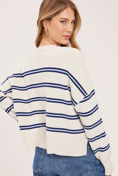 Gentle Fawn Echo Stripe Pullover Sweater
