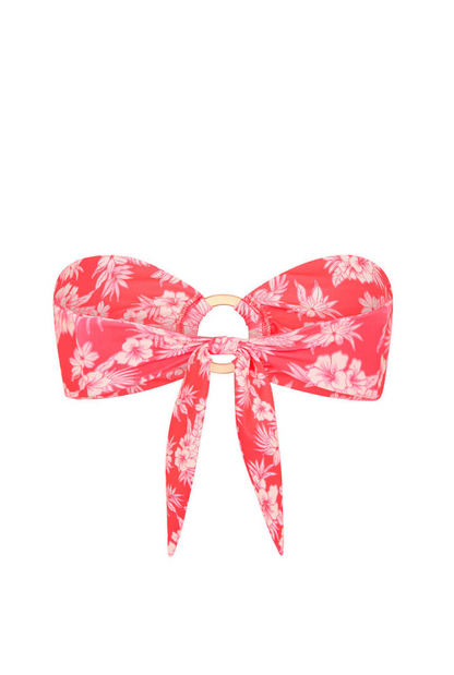 Kulani Kinis Strapless Bandeau Bikini Top - Island Punch