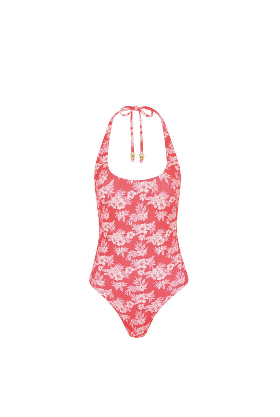 Kulani Kinis Scoop Halter Cheeky One Piece - Island Punch