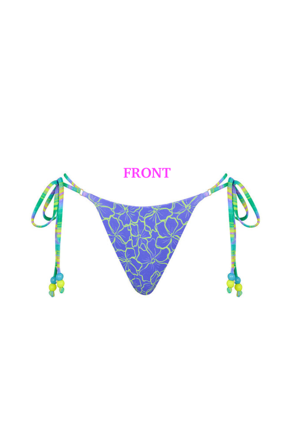 Kulani Kinis Thong Tie Side Bikini Bottom - Sugar Wave