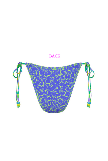 Kulani Kinis Lace Stitch Ring Tie Bikini Bottom - Sugar Wave