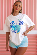 Kulani Kinis Boyfriend Tee - Shell Spritz
